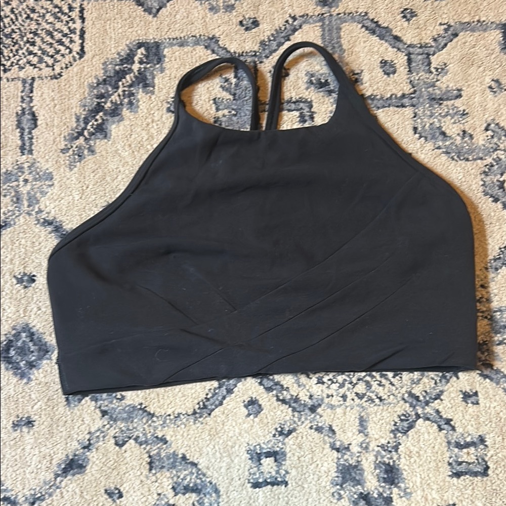 Lululemon Black High Neck Sports Bra